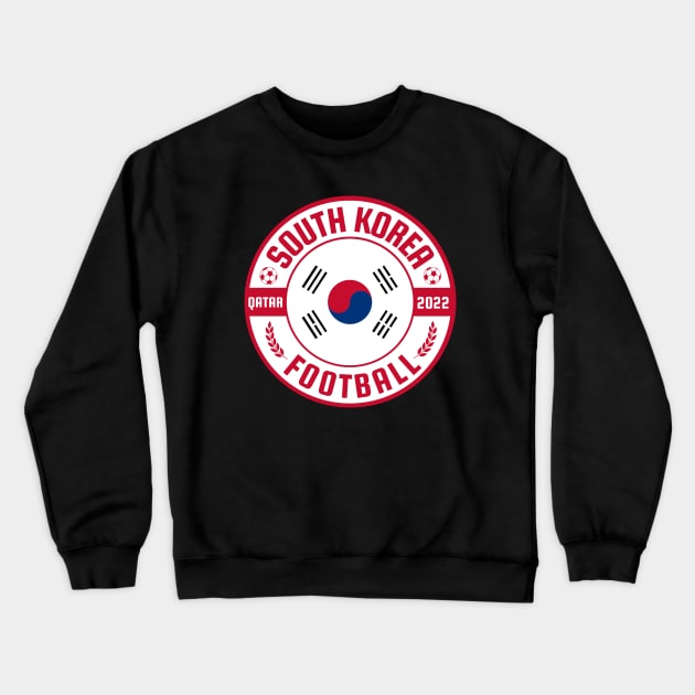 South Korea Crewneck Sweatshirt by footballomatic